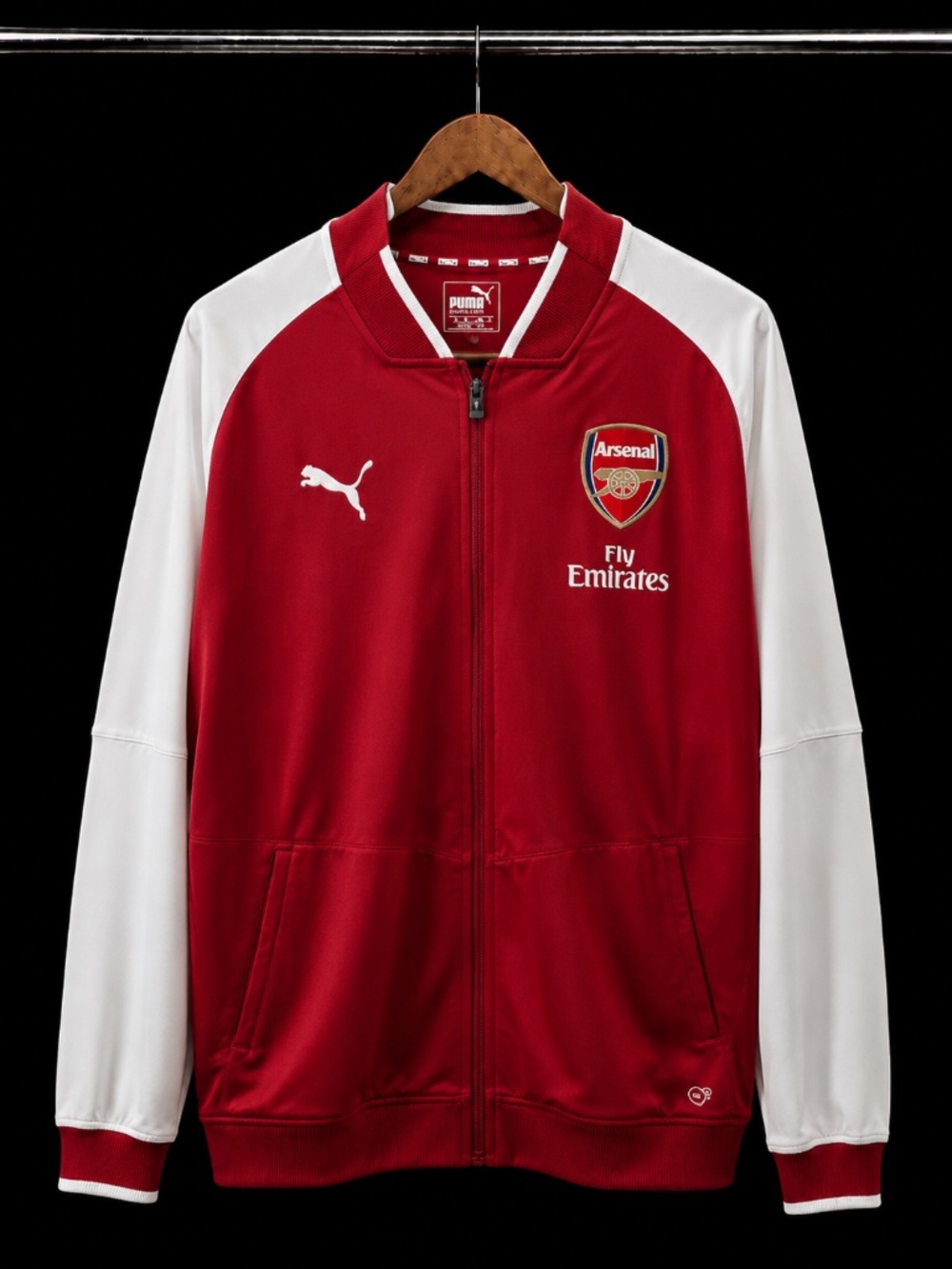 Arsenal 2017/18 Anthem Jacket – Puma – Men's Large – Red/White